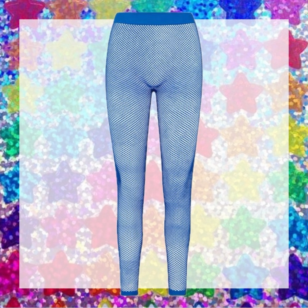 SKIMS Perforated Seamless Legging in Cobalt Blue size S NWT!